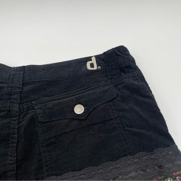 Vintage d. Jeans Mixed Fabric Floral Tiered Maxi Skirt Size 14 Boho Y2K New - Picture 6 of 14